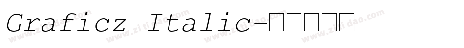 Graficz Italic字体转换